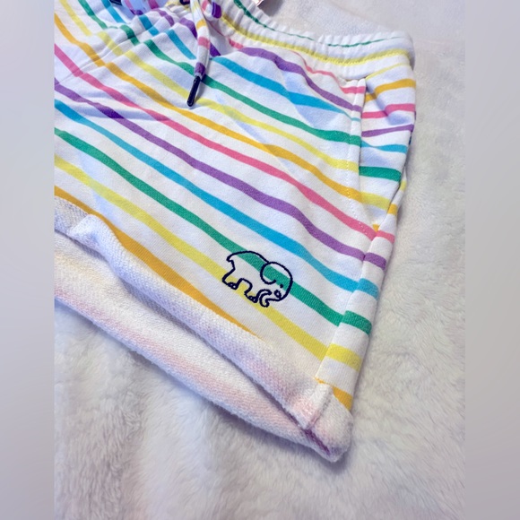 IVORY ELLA Rainbow Stripe Shorts Juniors - Picture 2 of 8